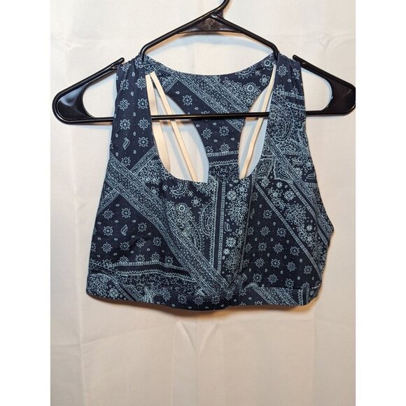Fabletics women's Size Large Blue Nova Bandana High Waisted Legging And Bra - Picture 11 of 16